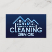 Carte De Visite Services professionnels de nettoyage des maisons (Devant)