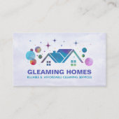 Carte De Visite Services professionnels de nettoyage des maisons (Devant)