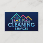 Carte De Visite Services professionnels de nettoyage des maisons (Devant)