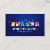 Carte De Visite Services professionnels de nettoyage des maisons (Devant)