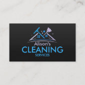 Carte De Visite Services professionnels de nettoyage des maisons (Devant)