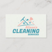 Carte De Visite Services professionnels de nettoyage des maisons (Devant)
