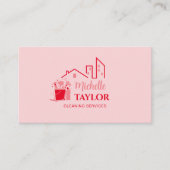 Carte De Visite Services professionnels de nettoyage des maisons e (Devant)