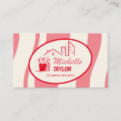 Carte De Visite Services professionnels de nettoyage des maisons e (Devant)