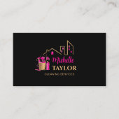 Carte De Visite Services professionnels de nettoyage des maisons e (Devant)