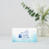 Carte De Visite Services professionnels de nettoyage des maisons e (Debout devant)