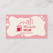 Carte De Visite Services professionnels de nettoyage des maisons e (Devant)