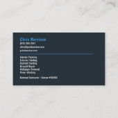 Carte De Visite Services professionnels de peinture de maison (Dos)