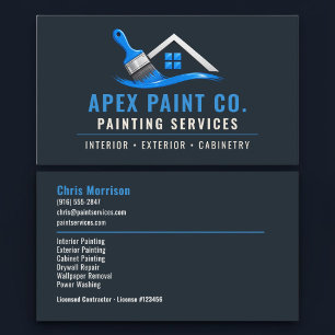 Carte De Visite Services professionnels de peinture de maison