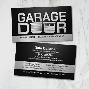 Carte De Visite Services professionnels de portes de garage modern