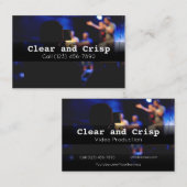 Carte De Visite Services professionnels de production vidéo (Devant / Derrière)