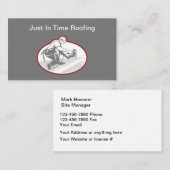 Carte De Visite Services professionnels de toiture (Devant / Derrière)