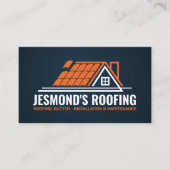 Carte De Visite Services professionnels de toiture - couverture (Devant)