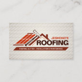 Carte De Visite Services professionnels de toiture - couverture (Devant)