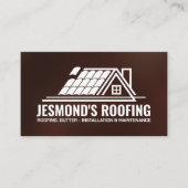 Carte De Visite Services professionnels de toiture - couverture (Devant)