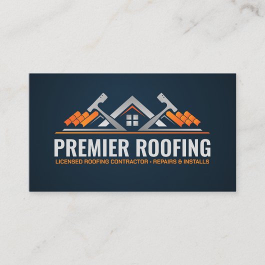 Carte De Visite Services professionnels de toiture - couverture (Devant)