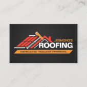 Carte De Visite Services professionnels de toiture - couverture (Devant)