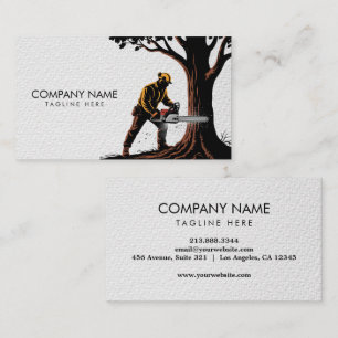 Carte De Visite Services professionnels d'élagage d'arbres et d'ar