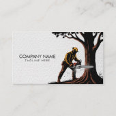 Carte De Visite Services professionnels d'élagage d'arbres et d'ar (Devant)