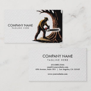 Carte De Visite Services professionnels d'élagage d'arbres et d'ar