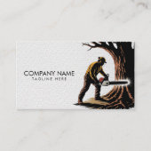 Carte De Visite Services professionnels d'élagage d'arbres et d'ar (Devant)