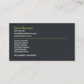 Carte De Visite Services professionnels d'enlèvement de déchets (Dos)