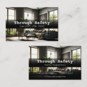 Carte De Visite Services professionnels d'inspection à domicile (Devant / Derrière)