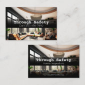 Carte De Visite Services professionnels d'inspection à domicile (Devant / Derrière)