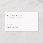 Carte De Visite Services professionnels minimalistes (Devant)