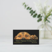 Carte De Visite Services professionnels pour animaux de compagnie (Debout devant)