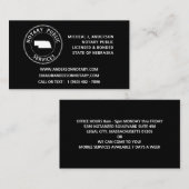 Carte De Visite Services publics du Nebraska (Devant / Derrière)