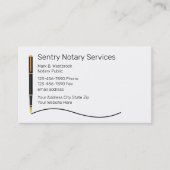 Carte De Visite Services publics notaires classiques (Devant)