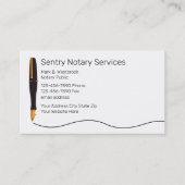 Carte De Visite Services publics notaires classiques (Devant)