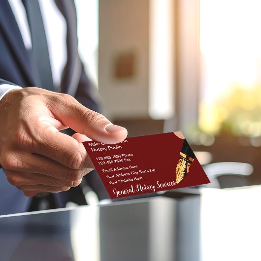 Carte De Visite Services publics notaires classiques