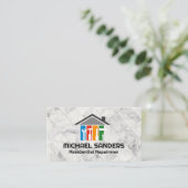 Carte De Visite Services réparateurs | Icônes de l'outil main (Debout devant)