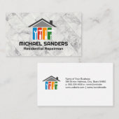 Carte De Visite Services réparateurs | Icônes de l'outil main (Devant / Derrière)