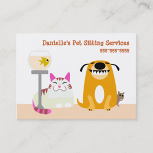 Carte De Visite Services se reposants d'animal familier