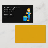 Carte De Visite Services simples de ménage de la maison (Devant / Derrière)