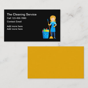 Carte De Visite Services simples de ménage de la maison