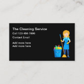 Carte De Visite Services simples de ménage de la maison (Devant)