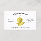 Carte De Visite Services simples de nettoyage des maisons (Devant)