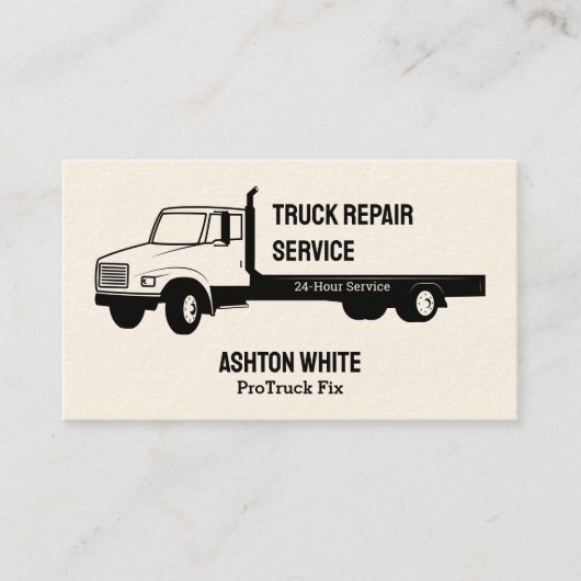 Carte De Visite Services simples de réparation de camions (Devant)