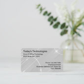 Carte De Visite Services Techniques cool À Domicile Et Bureau (Debout devant)