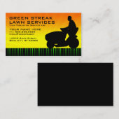 Carte De Visite services verts de pelouse de filet (Devant / Derrière)