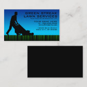 Carte De Visite services verts de pelouse de filet (Devant / Derrière)