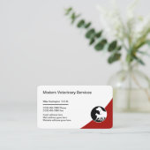 Carte De Visite Services vétérinaires pour animaux de compagnie (Debout devant)