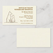Carte De Visite Services vétérinaires pour animaux de compagnie (Devant / Derrière)