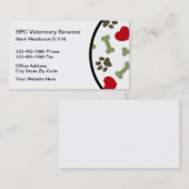 Carte De Visite Services vétérinaires Vétérinaire (Devant / Derrière)