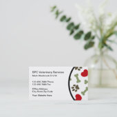 Carte De Visite Services vétérinaires Vétérinaire (Debout devant)