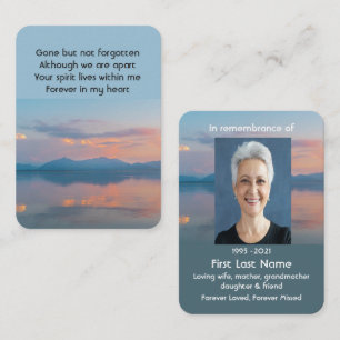 Carte De Visite Serviette de poche commémorative Sky Dusk le soir